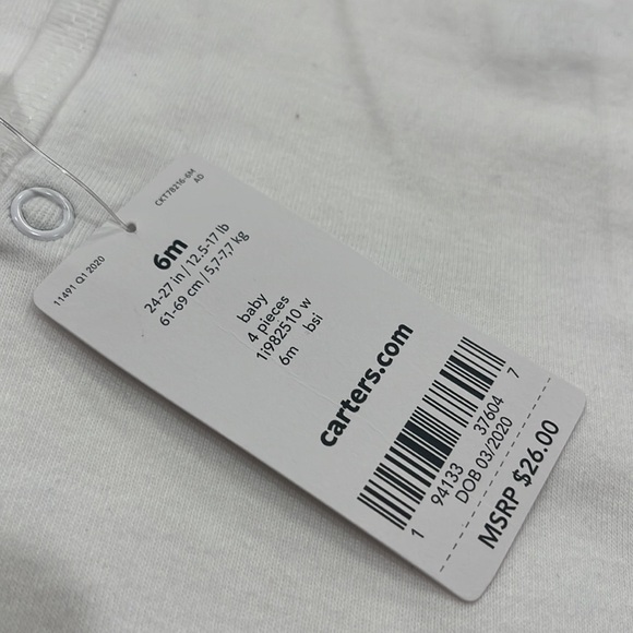 Carter's unisex-baby 4-pack Side-snap Long-sleeve Shirt - Picture 3 of 5